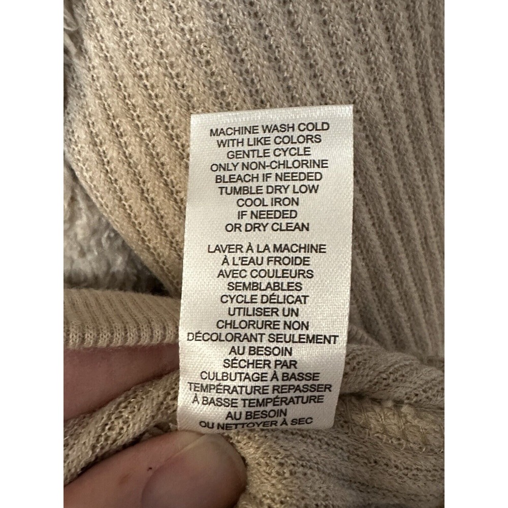 Workshop Republic Clothing Women's Faux Fur Zip Up Hoodie Size Small Tan Color - Picture 8 of 9